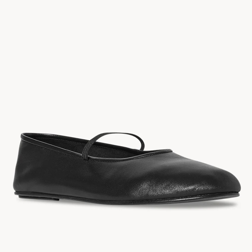 The Row Black Leather Ballet Flat - Size IT 39 - Picture 2 of 6